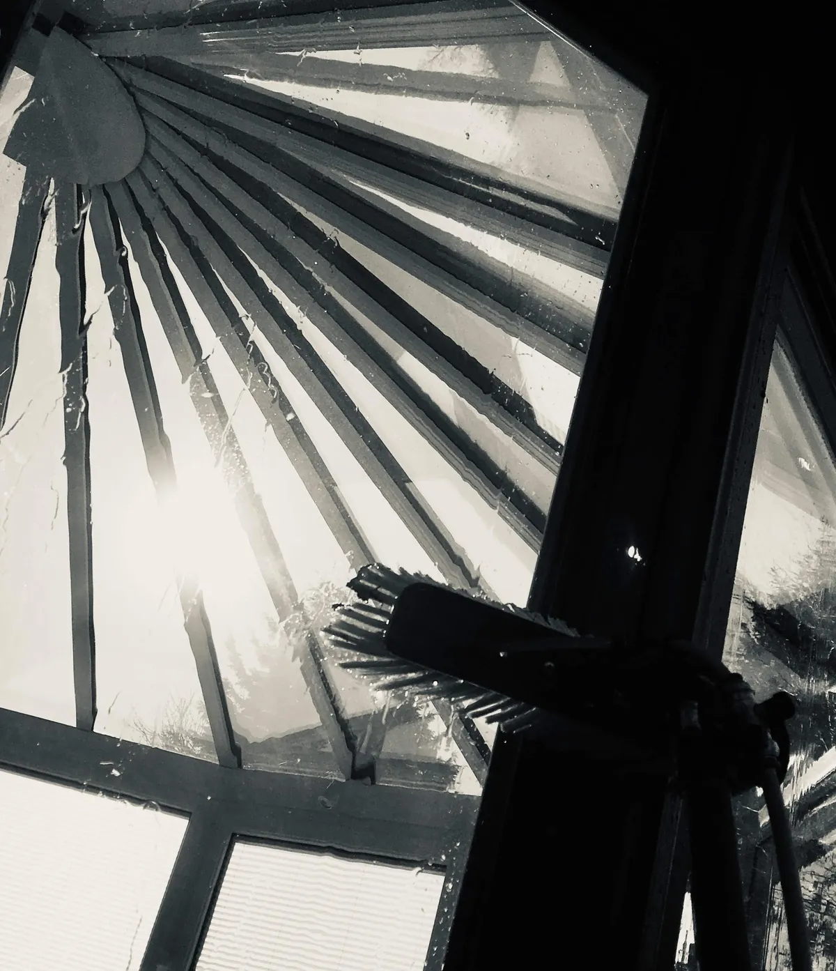 Window cleaning on a residential property in Surrey